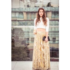 Anthropologie- Moulinette Souers skirt